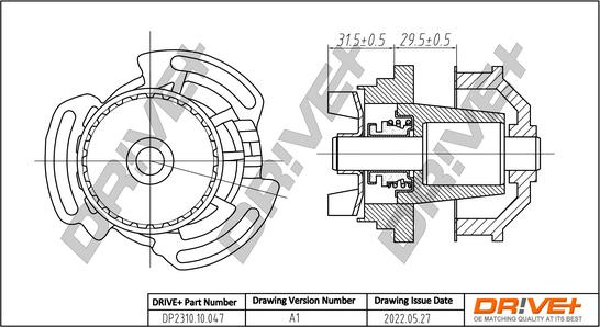 Dr!ve+ DP2310.10.047 - Water Pump car-mod.net