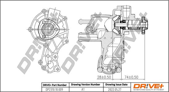 Dr!ve+ DP2310.10.009 - Water Pump car-mod.net