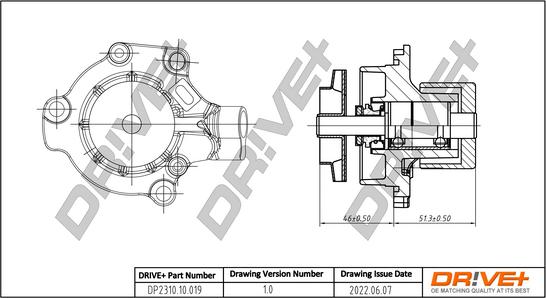 Dr!ve+ DP2310.10.019 - Water Pump car-mod.net
