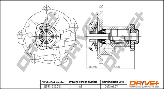 Dr!ve+ DP2310.10.018 - Water Pump car-mod.net