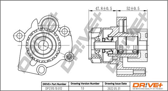 Dr!ve+ DP2310.10.012 - Water Pump car-mod.net