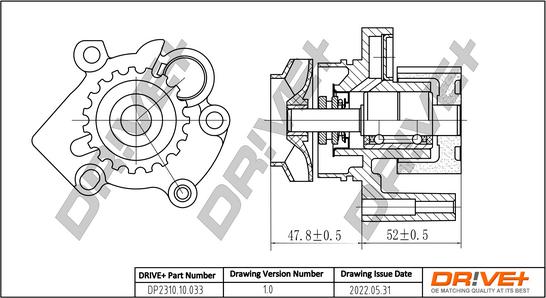 Dr!ve+ DP2310.10.033 - Water Pump car-mod.net