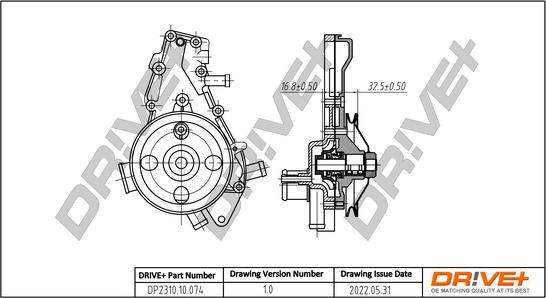 Dr!ve+ DP2310.10.074 - Water Pump car-mod.net