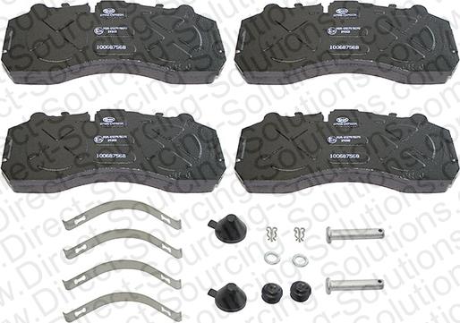 DSS 560035OEM - Brake Pad Set, disc brake car-mod.net