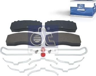 DT Spare Parts 4.92243 - Brake Pad Set, disc brake car-mod.net