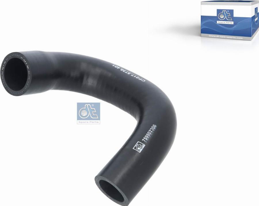 DT Spare Parts 1.40401 - Hose, crankcase breather car-mod.net