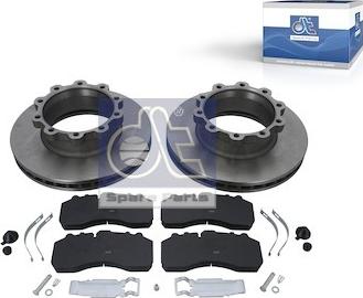 DT Spare Parts 1.35035 - Brake Set, disc brakes car-mod.net