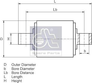 DT Spare Parts 1.32505 - Repair Kit, guide strut car-mod.net