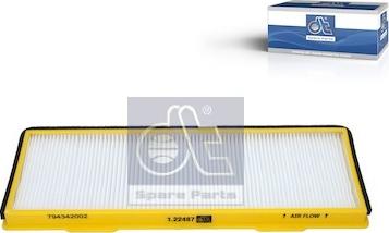 DT Spare Parts 1.22487 - Filter, interior air car-mod.net