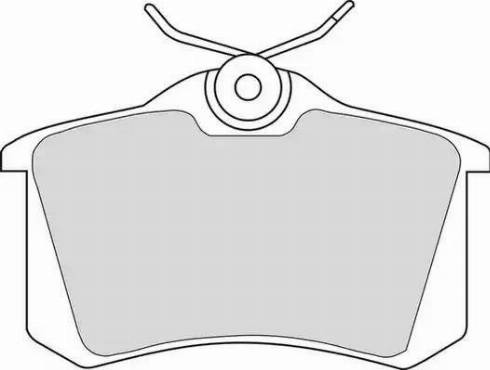 DODA 1070130065 - Brake Pad Set, disc brake car-mod.net