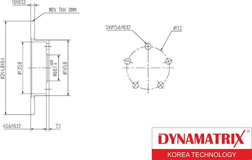 Dynamatrix DBD952 - Brake Disc car-mod.net