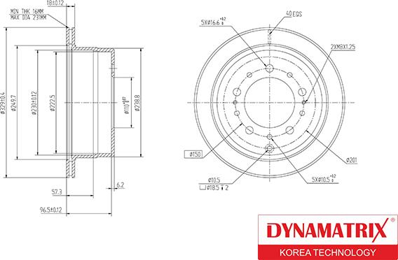 Dynamatrix DBD1597 - Brake Disc car-mod.net