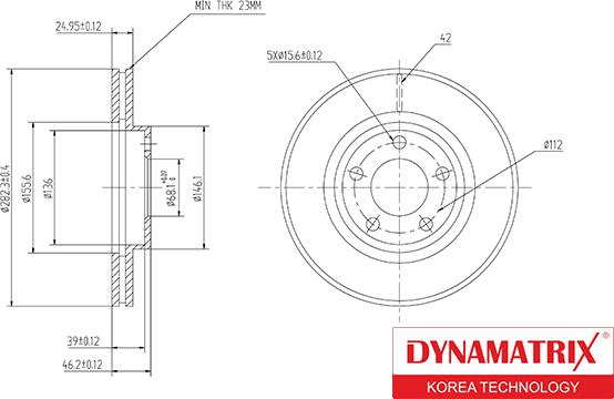 Dynamatrix DBD1014 - Brake Disc car-mod.net