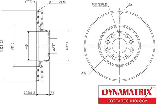 Dynamatrix DBD1150 - Brake Disc car-mod.net