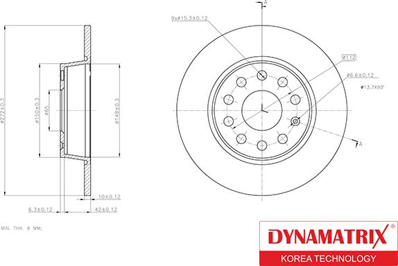 Dynamatrix DBD1895 - Brake Disc car-mod.net