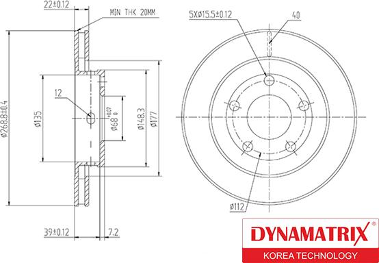 Dynamatrix DBD1896C - Brake Disc car-mod.net