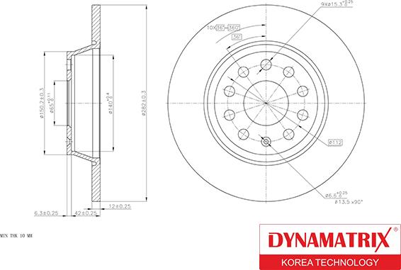 Dynamatrix DBD1306 - Brake Disc car-mod.net