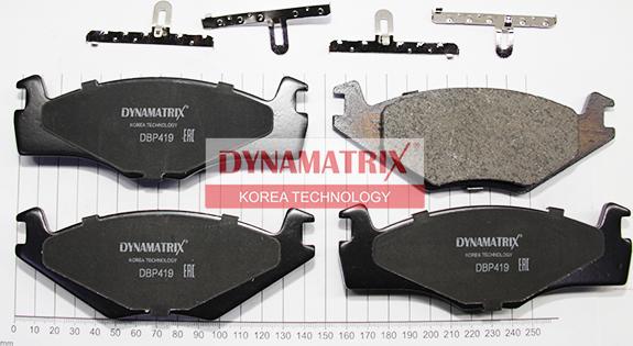 Dynamatrix DBP419 - Brake Pad Set, disc brake car-mod.net