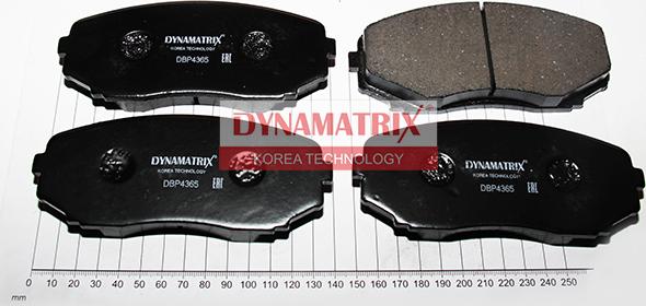 Dynamatrix DBP4365 - Brake Pad Set, disc brake car-mod.net