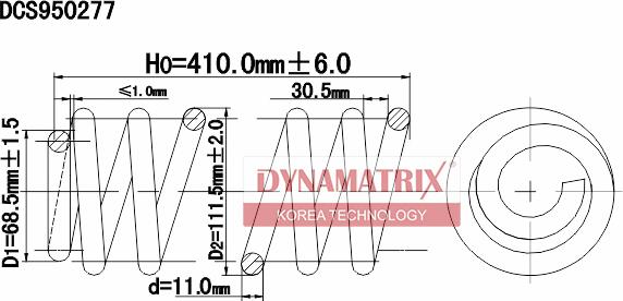 Dynamatrix DCS950277 - Coil Spring car-mod.net