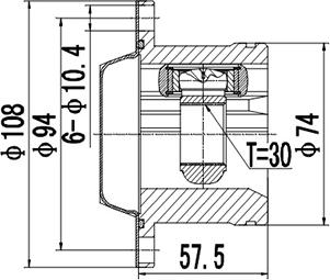 Dynamatrix DCV661006 - CV Joint Kit, drive shaft car-mod.net
