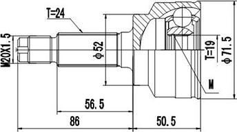Dynamatrix DCV818036 - CV Joint Kit, drive shaft car-mod.net