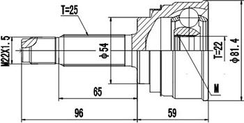 Dynamatrix DCV839011 - CV Joint Kit, drive shaft car-mod.net