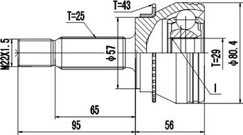 Dynamatrix DCV839112 - CV Joint Kit, drive shaft car-mod.net