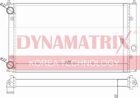 Dynamatrix DR651941 - Radiator, engine cooling car-mod.net