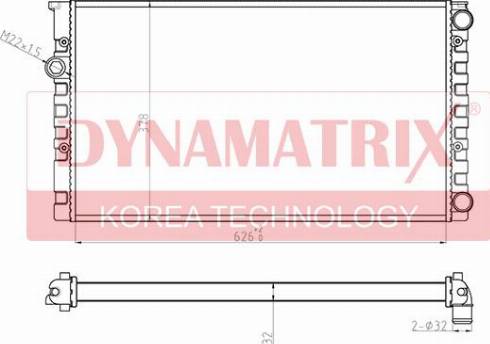 Dynamatrix DR652471 - Radiator, engine cooling car-mod.net