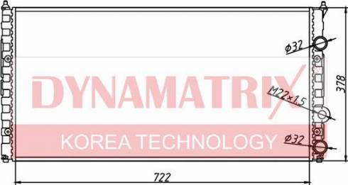 Dynamatrix DR65252 - Radiator, engine cooling car-mod.net