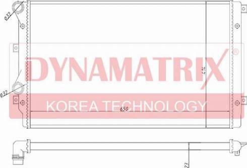 Dynamatrix DR65280A - Radiator, engine cooling car-mod.net