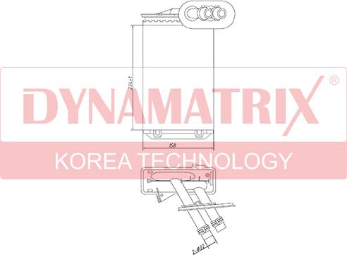 Dynamatrix DR73921 - Heat Exchanger, interior heating car-mod.net