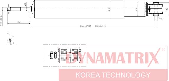 Dynamatrix DSA443134 - Shock Absorber car-mod.net