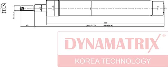 Dynamatrix DSA664014 - Shock Absorber car-mod.net