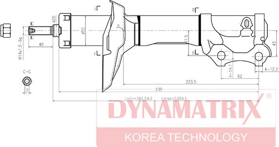 Dynamatrix DSA633712 - Shock Absorber car-mod.net