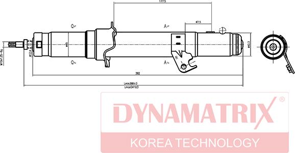 Dynamatrix DSA341351 - Shock Absorber car-mod.net