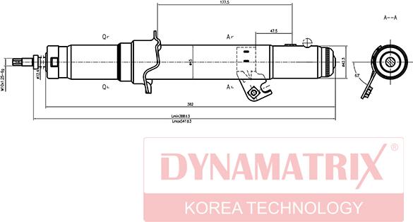Dynamatrix DSA341352 - Shock Absorber car-mod.net