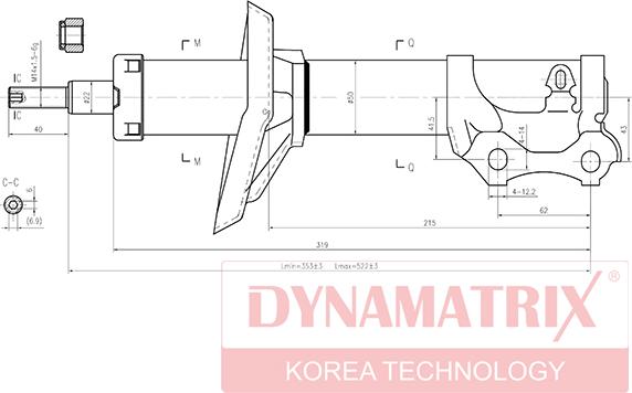 Dynamatrix DSA334810 - Shock Absorber car-mod.net