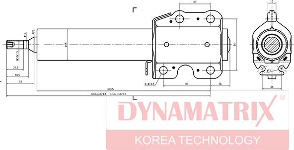 Dynamatrix DSA335810 - Shock Absorber car-mod.net