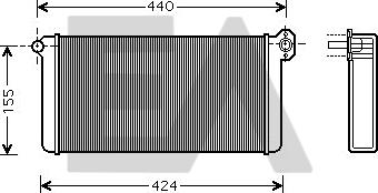 EACLIMA 45C45006 - Heat Exchanger, interior heating car-mod.net