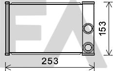 EACLIMA 45C54039 - Heat Exchanger, interior heating car-mod.net