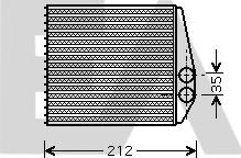 EACLIMA 45C54035 - Heat Exchanger, interior heating car-mod.net