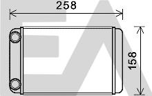 EACLIMA 45C54038 - Heat Exchanger, interior heating car-mod.net