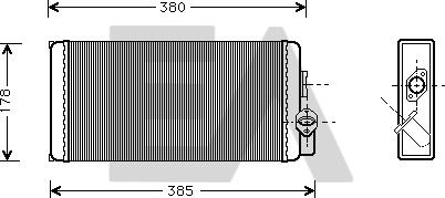 EACLIMA 45C50006 - Heat Exchanger, interior heating car-mod.net