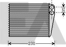 EACLIMA 45C50025 - Heat Exchanger, interior heating car-mod.net