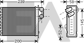 EACLIMA 45C60029 - Heat Exchanger, interior heating car-mod.net