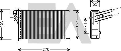 EACLIMA 45C02003 - Heat Exchanger, interior heating car-mod.net