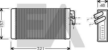 EACLIMA 45C02002 - Heat Exchanger, interior heating car-mod.net