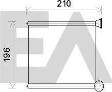 EACLIMA 45C02011 - Heat Exchanger, interior heating car-mod.net